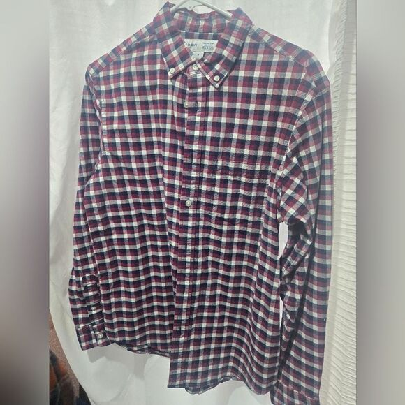 Old Navy Mens Plaid Button Up Every Day Shirt Medium - Picture 1 of 3